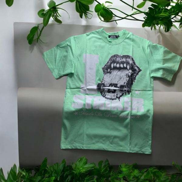 T-shirt Graphique Vert - Cyber Face