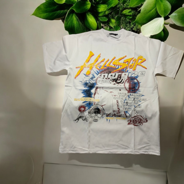 T-shirt Graphique Blanc - Hellstar Edition